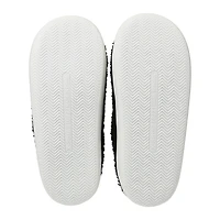 ladies blue happy face slippers