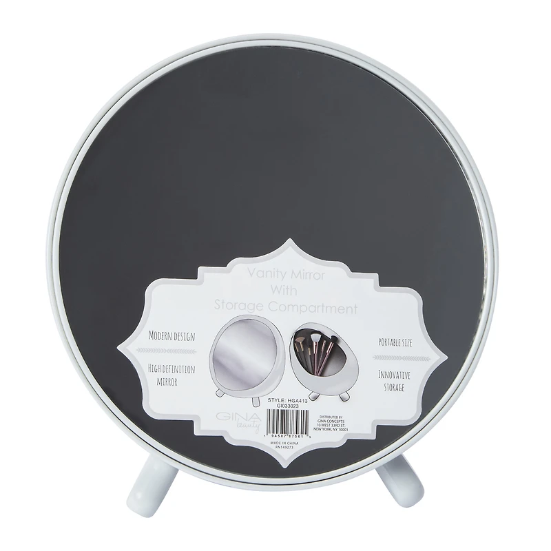 Vanity Mirror With Storage Compartment