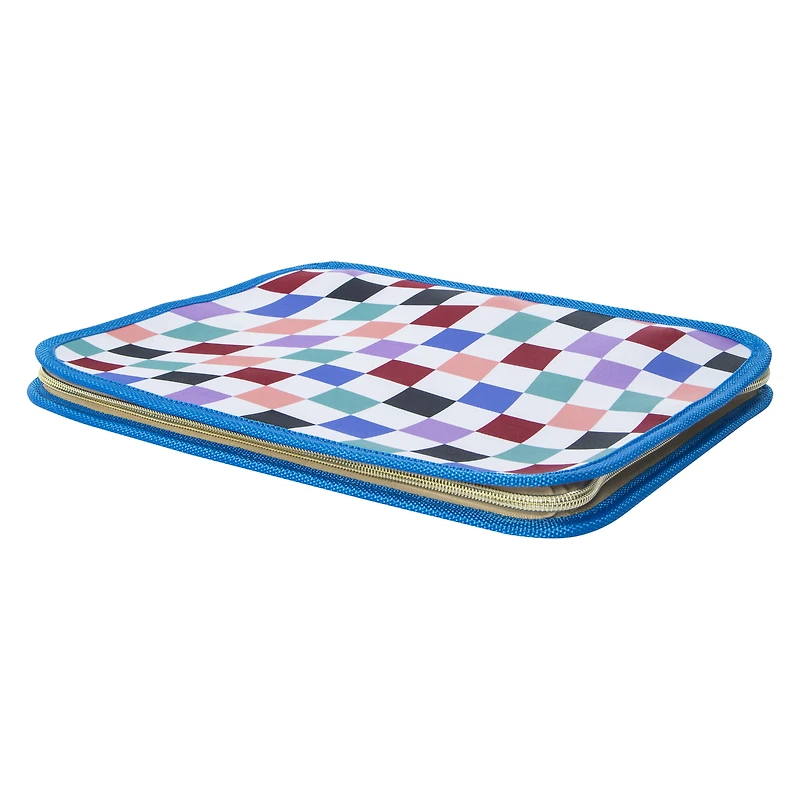 neoprene 3-ring zipper binder 12.9in x 10.1in