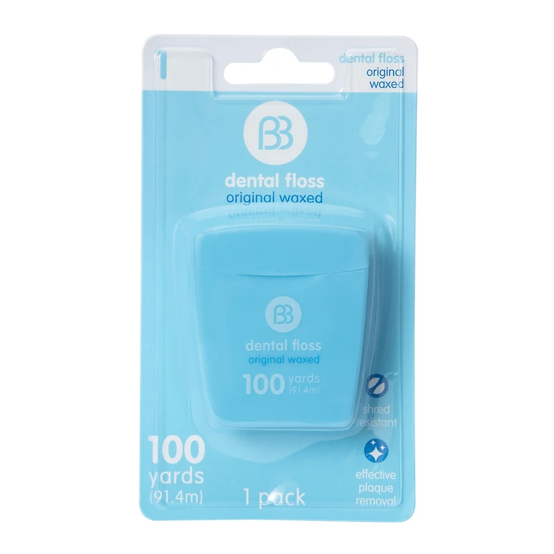 bb waxed dental floss 100yd