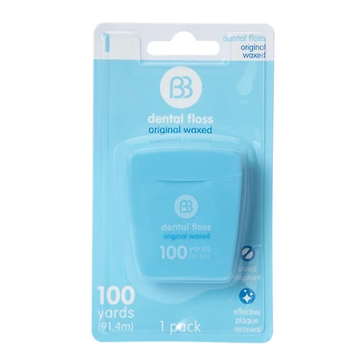 bb waxed dental floss 100yd