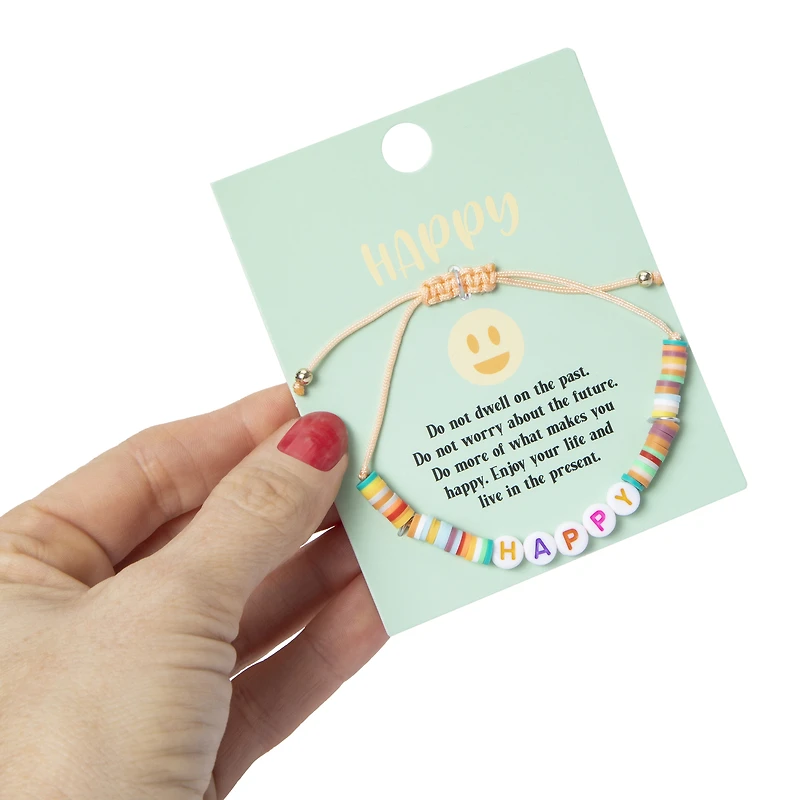 beaded positivity bracelet