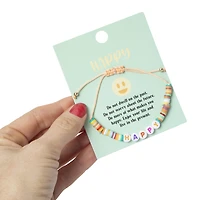 beaded positivity bracelet