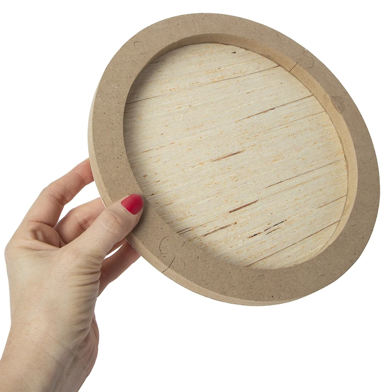 artist's round wooden panel 10in