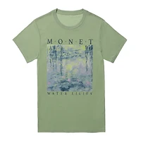 monet water lilies graphic tee