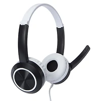 soundbud kid-safe wired headphones with boom mic
