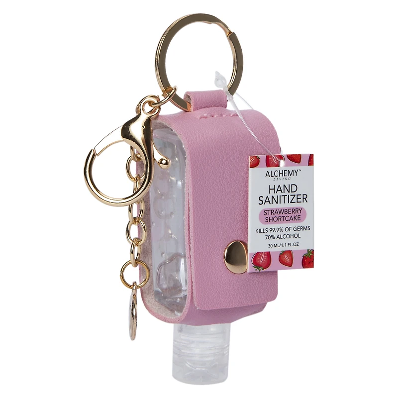 Alchemy Living™ Scented Hand Sanitizer Keychain 1.1 Fl.oz - Strawberry Shortcake