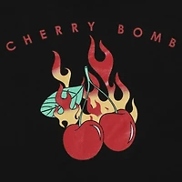 juniors cherry bomb graphic tee