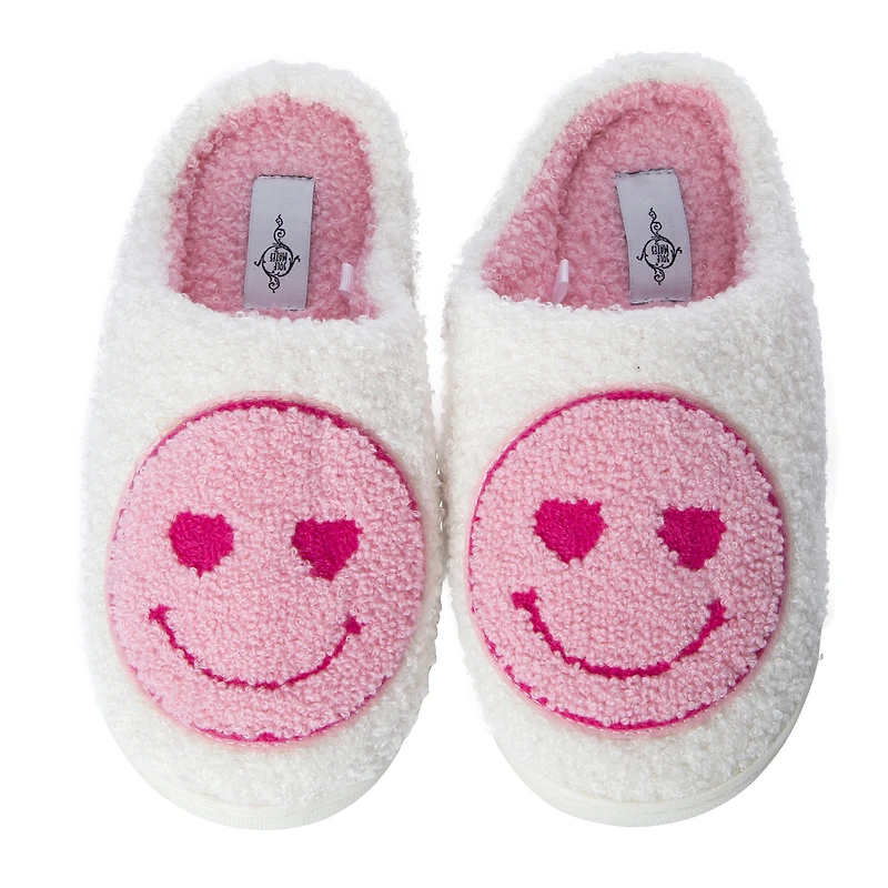 Ladies Happy Face Slippers