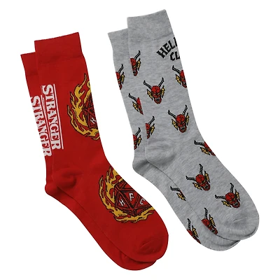 stranger things™ mens crew socks 2-pack