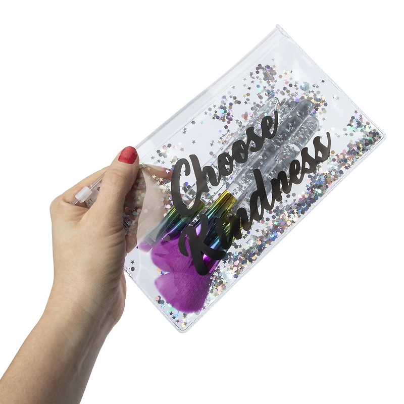 makeup brushes & travel bag 5-piece set