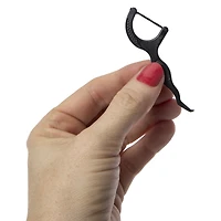 bb charcoal infused dental floss picks 75-count
