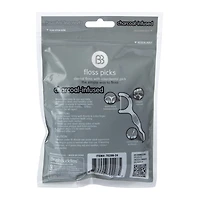 bb charcoal infused dental floss picks 75-count