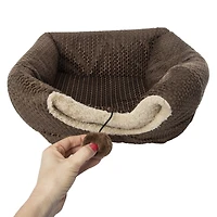 2-in-1 pop-up cat bed & hut