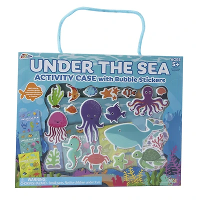 under the sea activity case with bubble stickers