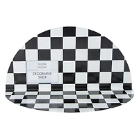 checkered wall shelf 12in x 5.9in