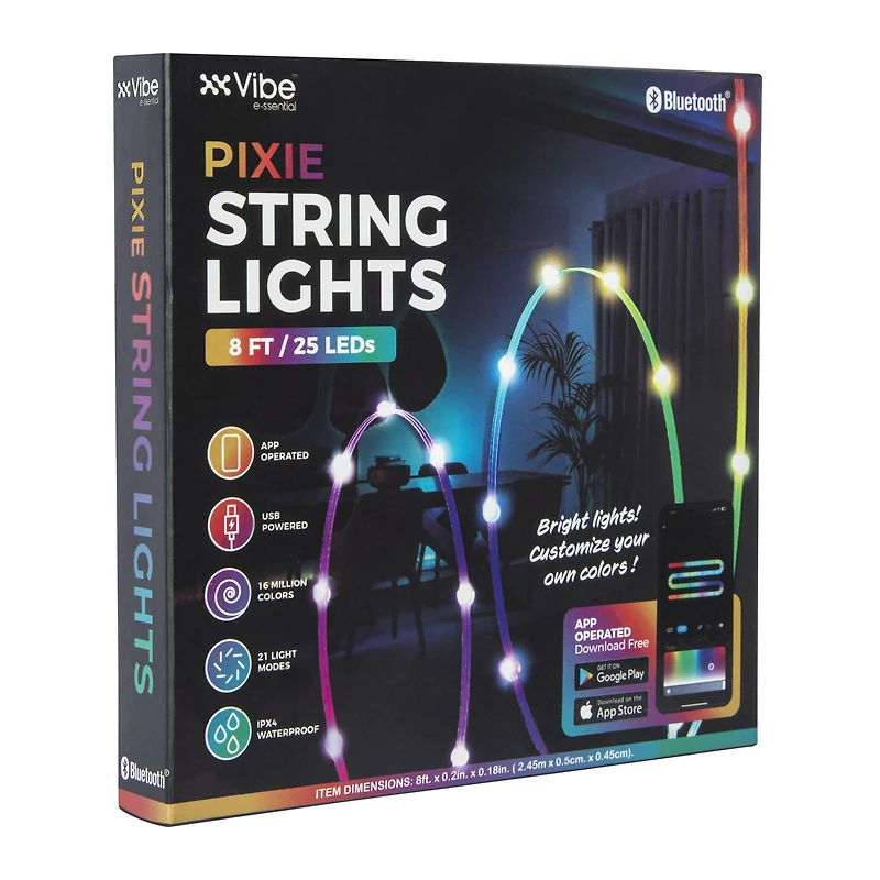 pixie string lights 8ft