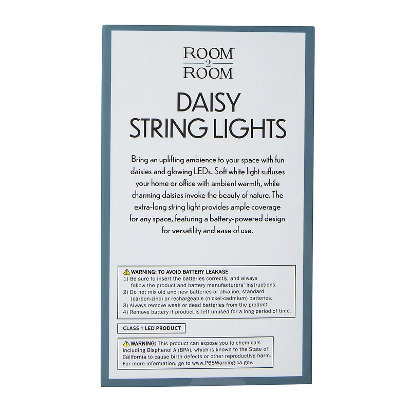 LED daisy string lights 12ft