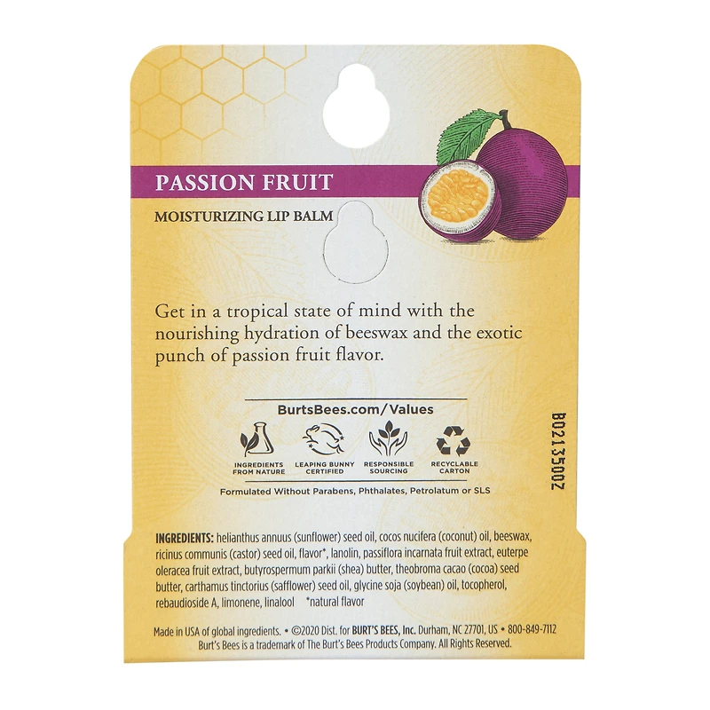 burt’s bees® passion fruit lip balm 0.15oz