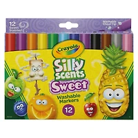 crayola® silly scents® washable markers 12-count