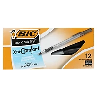 bic® xtra-comfort black ink pens 12-count