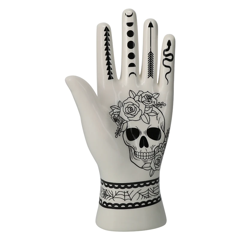 halloween tattoo palm decoration 9in