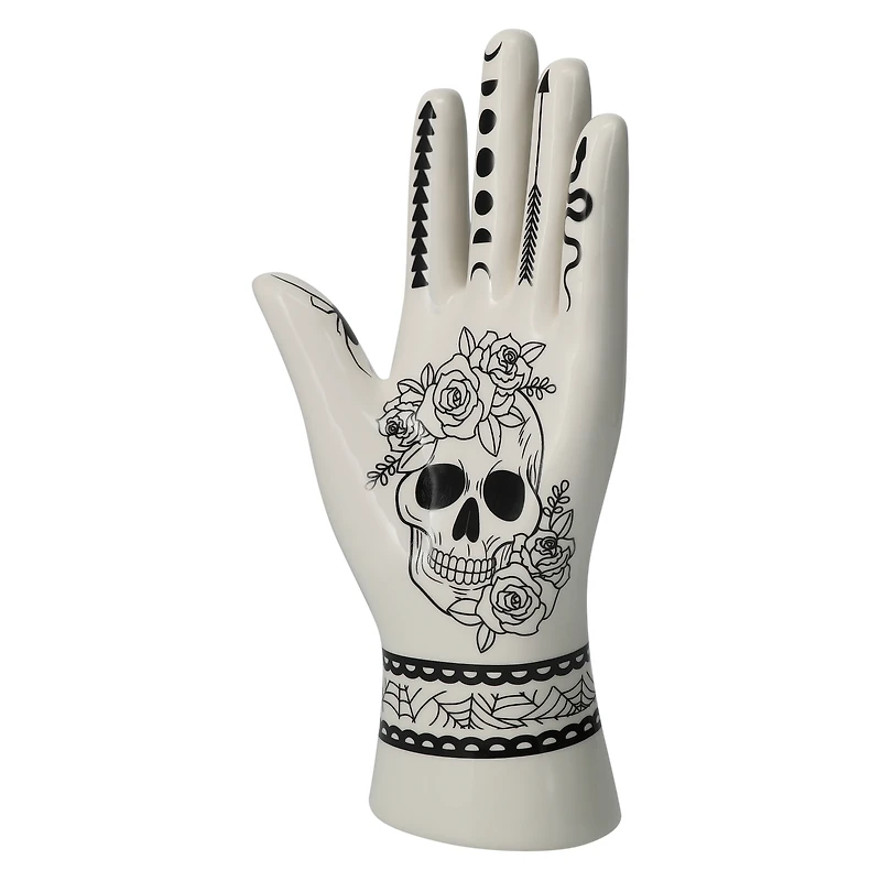 halloween tattoo palm decoration 9in