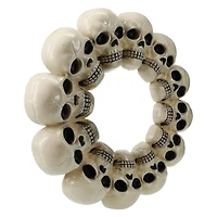 skull wreath halloween decoration 15.35in