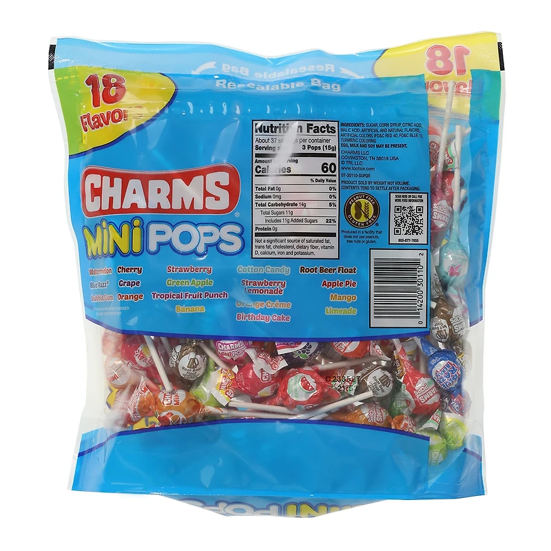 charms® mini pops 110-count