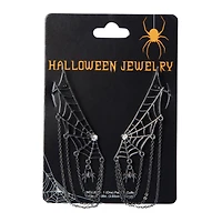 Spiderweb Cuff Dangle Earrings