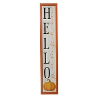 'hello pumpkin' fall porch board sign 48in