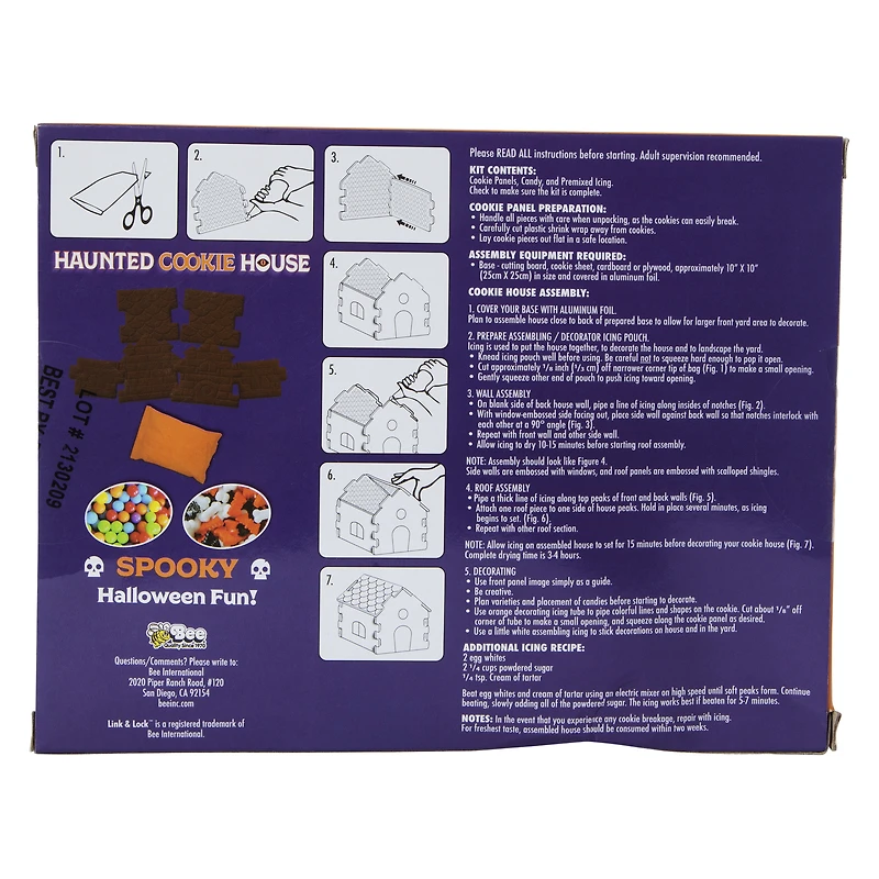 bee® haunted cookie house kit