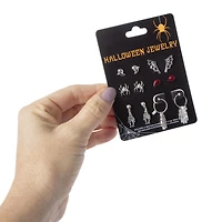 halloween earrings 6-pairs set