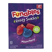 funables™ mixed berry fruity snack packs 10-count
