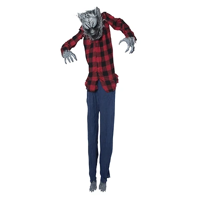 standing werewolf halloween lawn spike decoration 5ft
