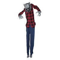standing werewolf halloween lawn spike decoration 5ft