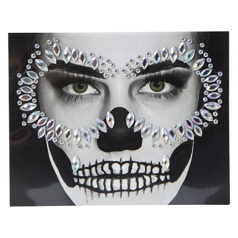 halloween costume stick-on face gems