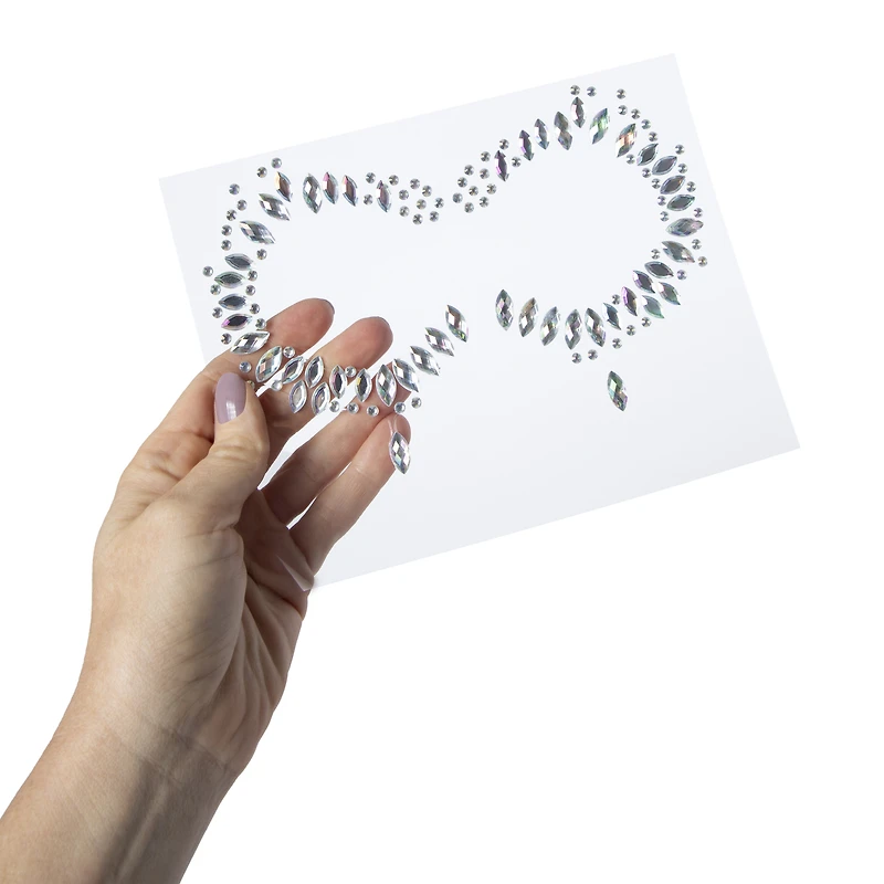 halloween costume stick-on face gems