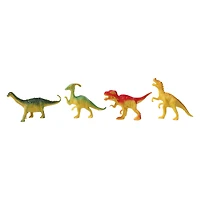 dino transporter truck with 4 dinosaur figures