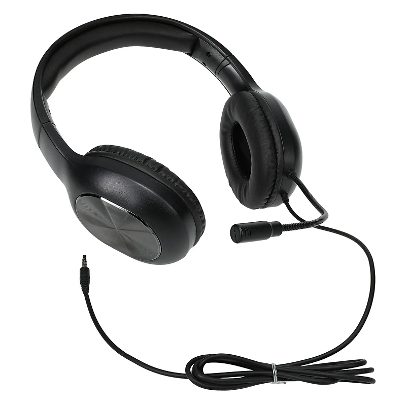 unlocked lvl™ metallic wired gaming headset with mic