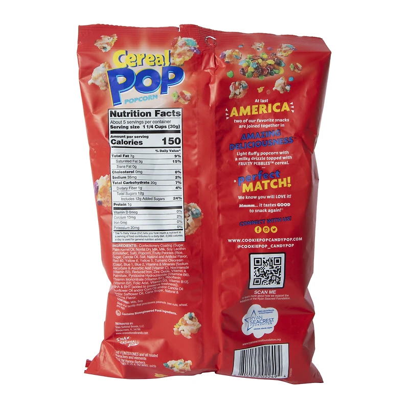 cereal pop® fruity pebbles™ popcorn 5.25oz