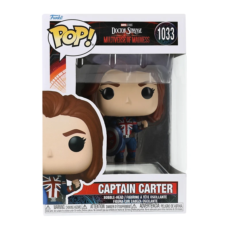 Funko Pop! Doctor Strange In The Multiverse of Madness Captain Carter bobble-head
