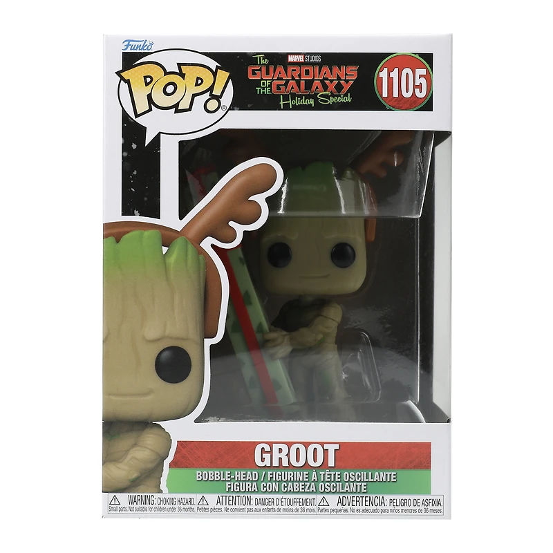 Funko Pop! Guardians of the Galaxy Groot Holiday Special bobble-head