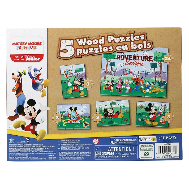 wood puzzles 5-count