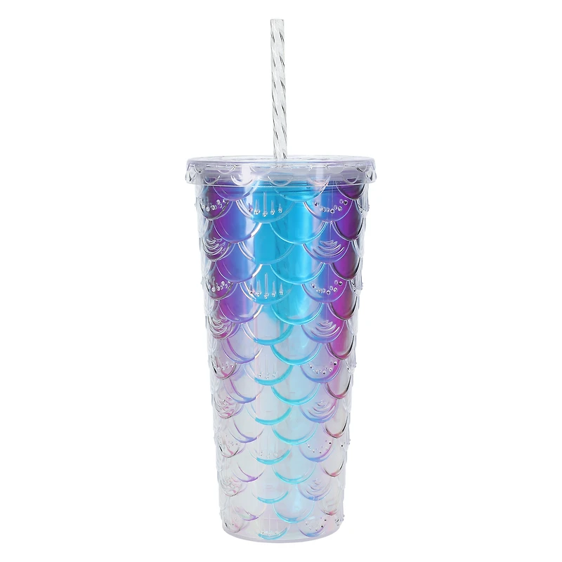 Iridescent Mermaid Scale Tumbler 24oz