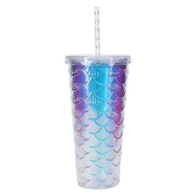 Iridescent Mermaid Scale Tumbler 24oz