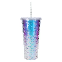 Iridescent Mermaid Scale Tumbler 24oz