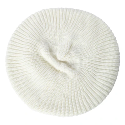ribbed knit beret hat