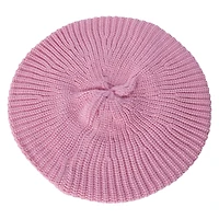 ribbed knit beret hat