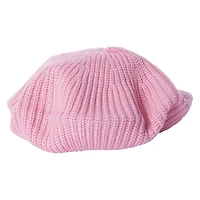 ribbed knit beret hat